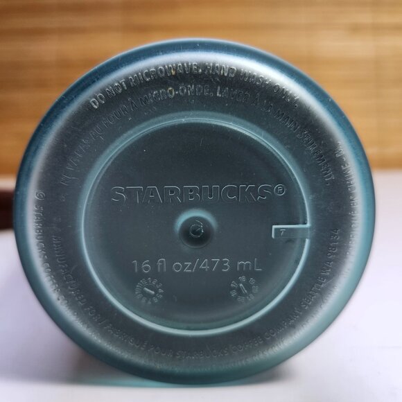 Starbucks 2021 Tumbler Mint Frosted Ribbon 16oz Grande Travel Mug Cup Cold Hot - Picture 5 of 8